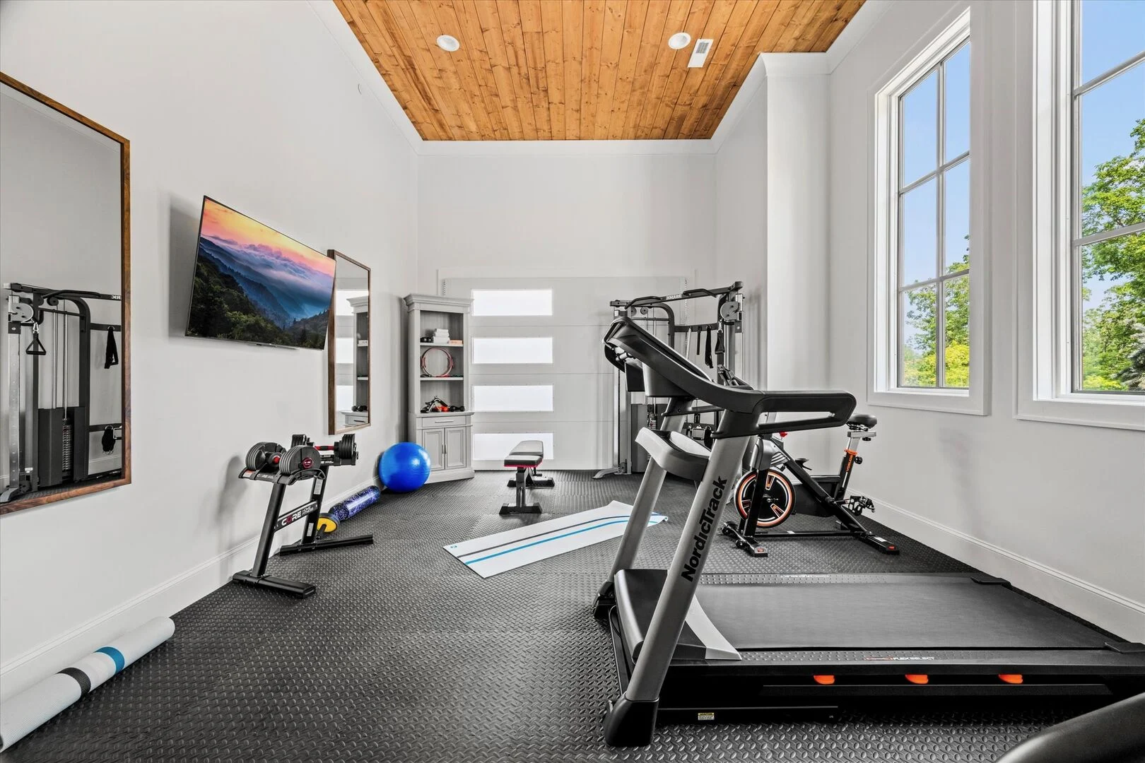 Summit Skye gym — rare amenity Smoky Mountain luxury vacation rentals