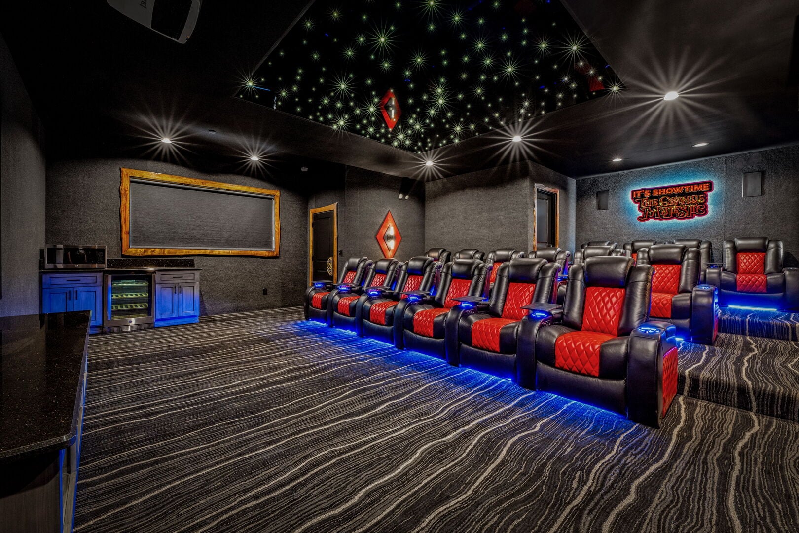 The Grande Majestic Hollywood private theater room