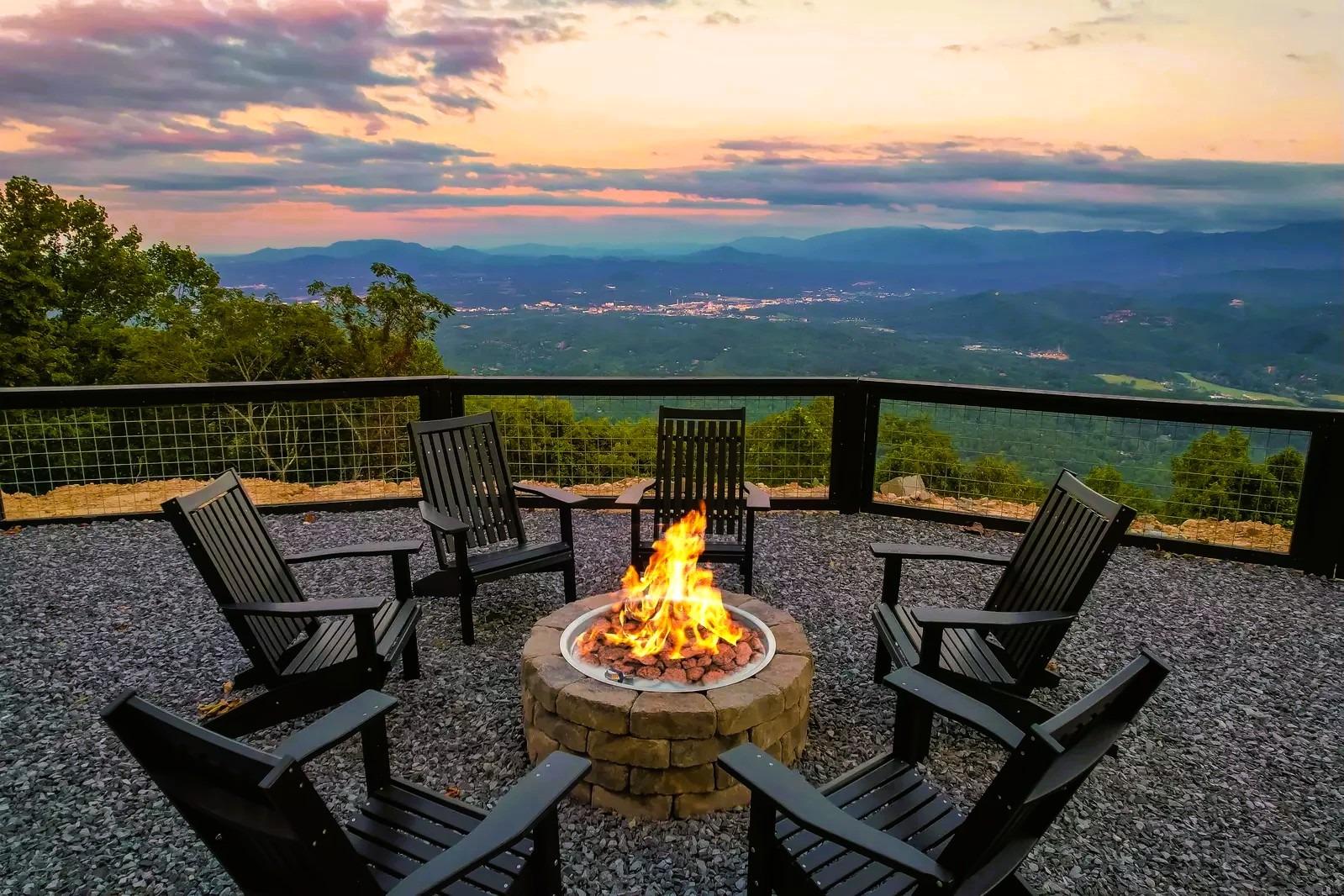 Chairs around a Fireplace